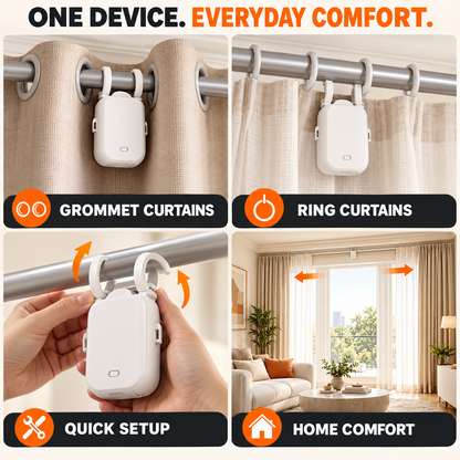 Automatic Curtain Opener – Smart Electric Curtain Motor for Grommet & Ring Curtains