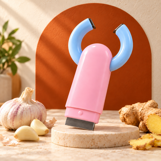 2-in-1 Garlic Peeler & Ginger Scraper – Compact Kitchen Prep Tool